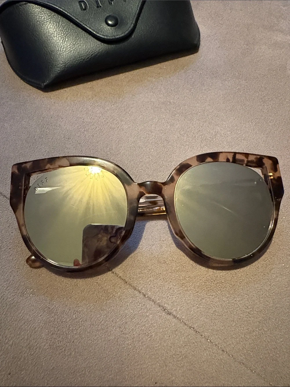 Diff Eyewear Penny Tortoiseshell Cat-Eye Sunglasses - Brown